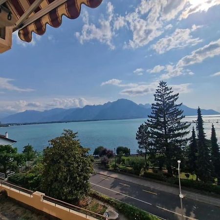 Perfect Lake View New Apartment Veytaux Exterior foto